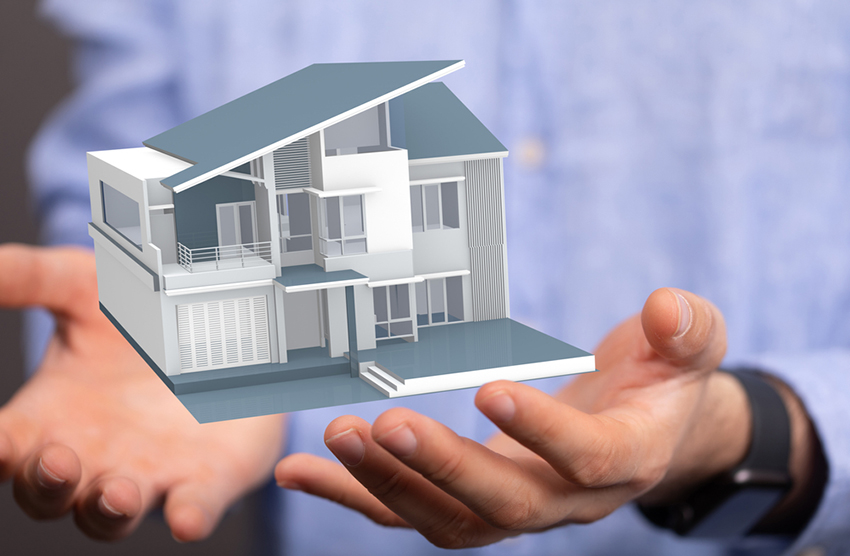 Hands - Holding House digital concept